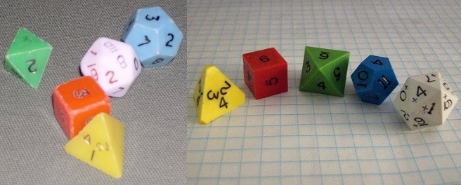 ''original TSR poly dice''; recent reproduction